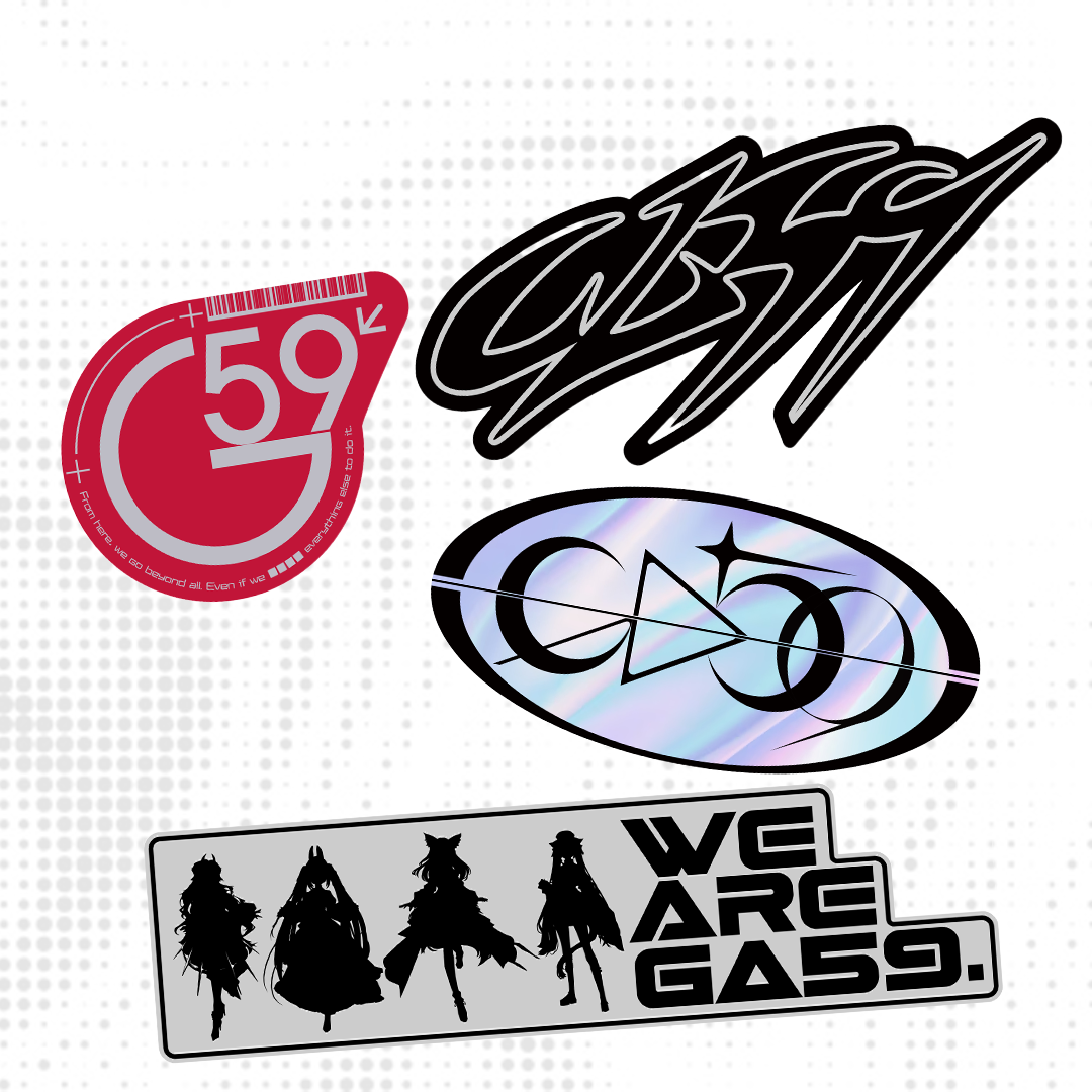 【受注】GΔ59 ステッカーセット vol.1